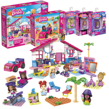 Mega Construx Barbie Malibu Building Toys Bundle