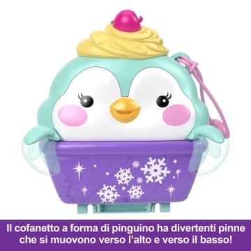 Polly Pocket Cofanetto Dolce Pinguino, Giocattolo Da Viaggio, Bambole E Playset - Image 3 of 6