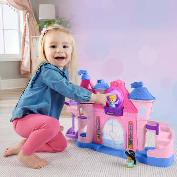 Disney Prinses, Speelset Voor Peuters Van Little People, Magisch Kasteel Met Licht En Dans, Met 2 Figuren