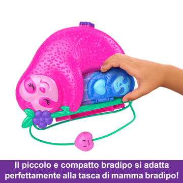 Polly Pocket Borsetta Dolce Bradipo, Giocattolo Da Viaggio, Bambole E Playset - Image 3 of 6