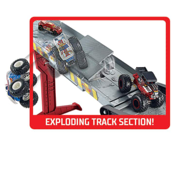 Hot Wheels Monster Trucks Downhill Race & Go Playset
