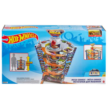 Playset Hot Wheels City Mega Garage Twist Con 1 Veicolo