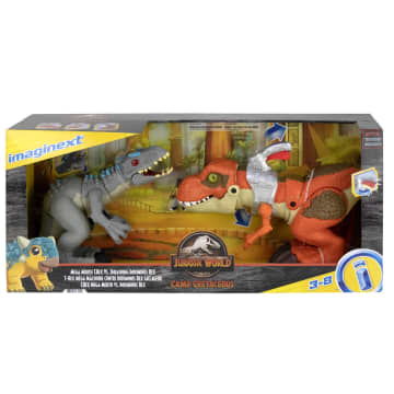 Imaginext  Jurassic World Camp Cretaceous Mega Mouth T.Rex Vs. Thrashing Indominus Rex
