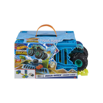 Hot Wheels Monster Trucks Mega-Wrex Crash Cage Playset