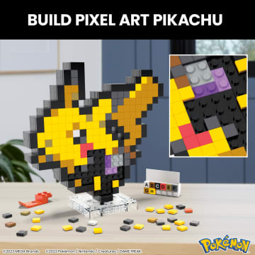 Mega Pokémon Pikachu Building Toy Kit (400 Pieces) Retro Set For Collectors - Image 3 of 6