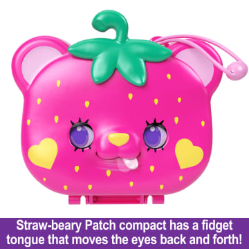 Polly Pocket Dolls And Playset, Travel Toys, Straw-Beary Patch Compact