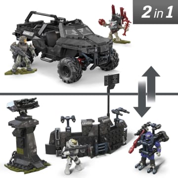 Mega Construx Halo UNSC Razorback Blitz Vehicle Halo Infinite Construction Set