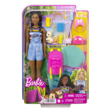 Набор игровой Barbie Бруклин Кемпинг (кукла с питомцем и аксессуарами)