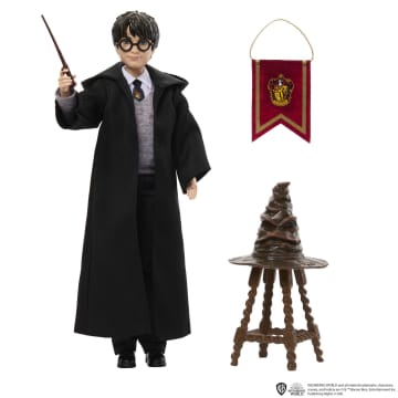 Harry Potter Speelgoed, Harry Potter met de Sorteerhoed, pop met accessoires