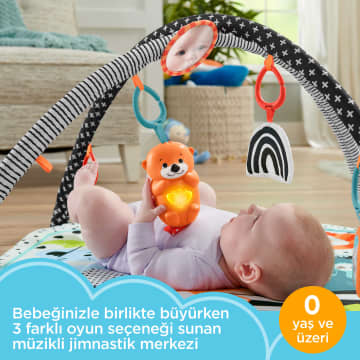 Fisher-Price® Neşeli Hayvanlar 3'ü 1 Arada Jimnastik Merkezi