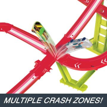 HOT WHEELS NEON SPEEDERS Skyscraper Speed Circuit Track Set