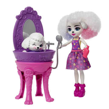 Enchantimals – Bêtes Citadines – Accessoire Salon De Toilettage Caniche