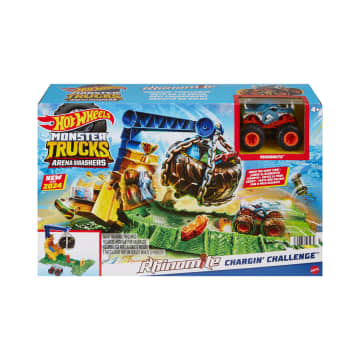 Hot Wheels - Coffret Monster Trucks Arena Smashers Défi Rhinomite - Camion De Destruction - 4 Ans Et + - Image 6 of 6