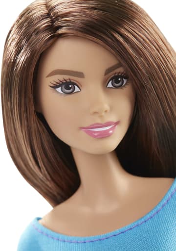 Barbie® Sonsuz Hareket Bebeği, Kumral - Siyah Taytlı, Mavi Üstlü - Image 5 of 8