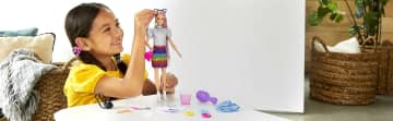 Кукла Barbie с разноцветными волосами