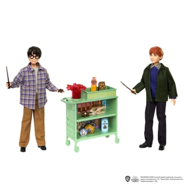 Harry Potter Speelgoed, Harry en Ron in de Zweinsteinexpres Poppen met accessoires