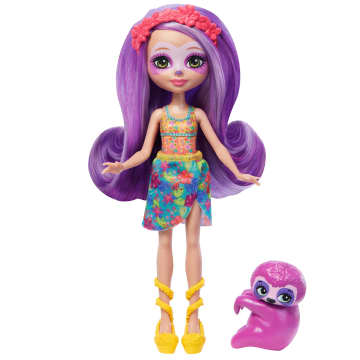 Enchantimals Sunshine Beach-Sabindra Paresseux Et Figurine-Poupée