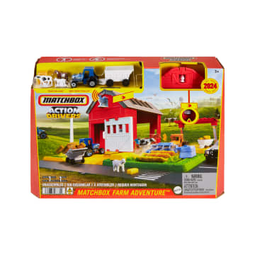 Matchbox Action Drivers Set De Juego Con Pistas Para Coches De Juguete Granja Con Cosechas