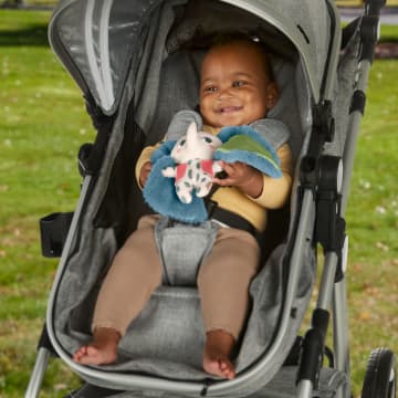 Fisher-Price Planet Friends Een En Al Oor Knuffeltje Zintuiglijk Speelgoed Voor Baby'S, Olifantenknuffel Voor Baby'S