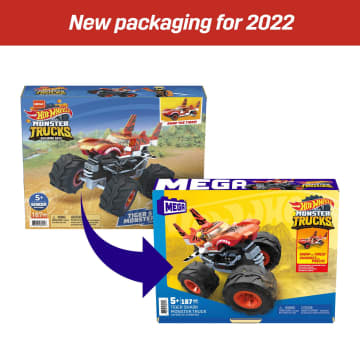 Конструктор Mega Construx Hot Wheels Монстр-трак Тигровая акула
