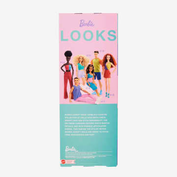 Barbie - Barbie Ken Barbie Looks Cheveux Bruns Tenue Color Block - Poupée Mannequin - 3 Ans Et +