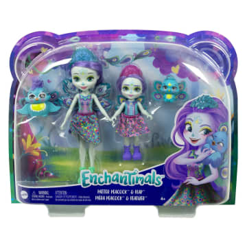Набор игровой Enchantimals Сестрички с питомцами Пэттер и Пьера Павлина