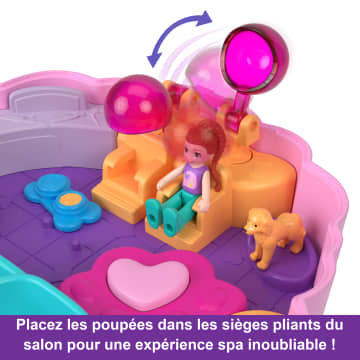 Polly Pocket - Coffret Caniche Au Spa - Mini Figurines - 4 Ans Et + - Imagen 5 de 6