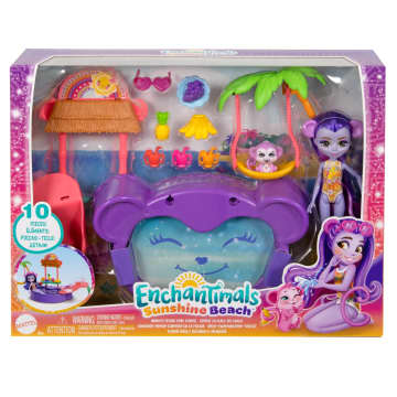 Enchantimals - Coffret Piscine En Forme De Singe - Coffret Poupée - 4 Ans Et + - Image 6 of 6
