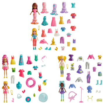 Polly Pocket Κούκλες Και Αξεσουάρ, 2 Κούκλες Με 25 Αξεσουάρ