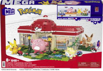 MEGA Pokémon Centro Pokémon Kit da costruzione (648 pezzi) con 4 ...