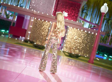 Barbie le film - Poupée Barbie combinaison disco dorée