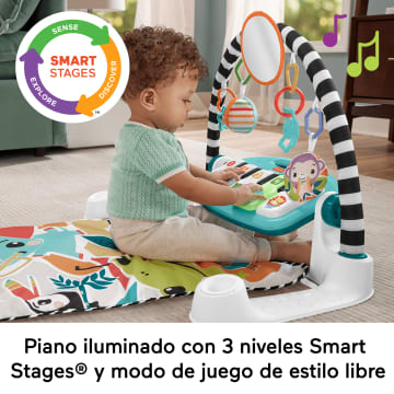 Fisher-Price Alfombra Con Piano Con Luces Y Sonidos Kick & Play Glow & Grow