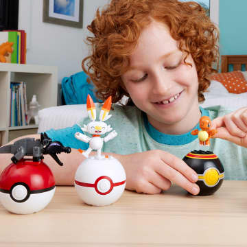 Mega Pokémon Vuuraanval Trainerteam, Bouwset Met 4 Actiefiguren (105 Onderdelen), Speelgoed Voor Kinderen - Image 2 of 6