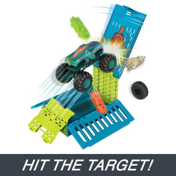 Hot Wheels Monster Trucks Mega-Wrex Crash Cage Playset