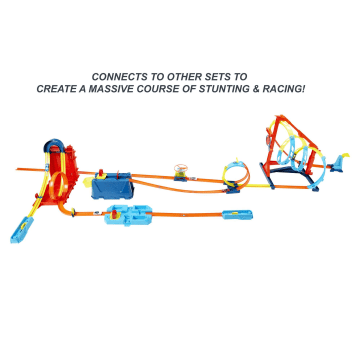 Hot Wheels Track Builder Straight Track With Car