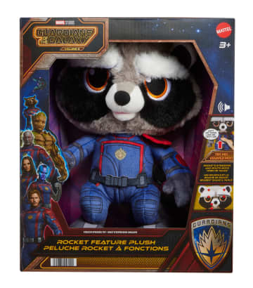 Marvel Guardians of the Galaxy Rocket Plush with Sounds and Facial Expressions