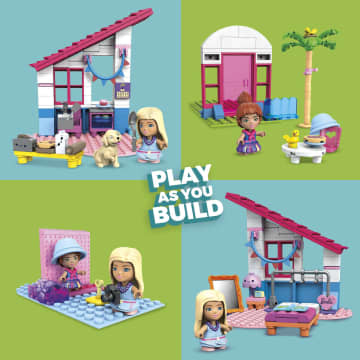 Mega Construx Barbie Malibu Building Toys Bundle