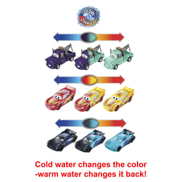 Disney and Pixar Cars Color Changers Lightning McQueen, Mater & Jackson Storm 3-Pack
