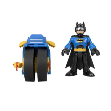 Juguetes De Batman De Dc Super Friends De Imaginext, Batcycle Y Figura De Batman De Gran Tamaño De 25,4Cm
