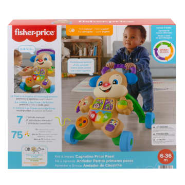 Juguete Electrónico Para Bebés Laugh & Learn De Fisher-Price, Andador Perrito Primeros Pasos De Laugh & Learn Con Smart Stages, Edición Multilingüe
