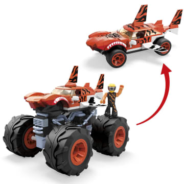 Конструктор Mega Construx Hot Wheels Монстр-трак Тигровая акула