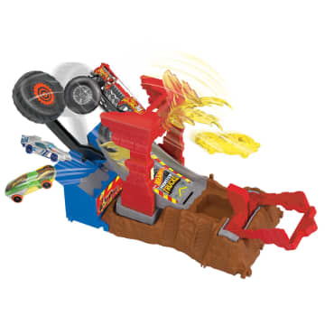 Hot Wheels Monster Trucks Arena Degli Scontri Sfida Bersaglio Infuocato Con 5-Alarm - Image 3 of 6