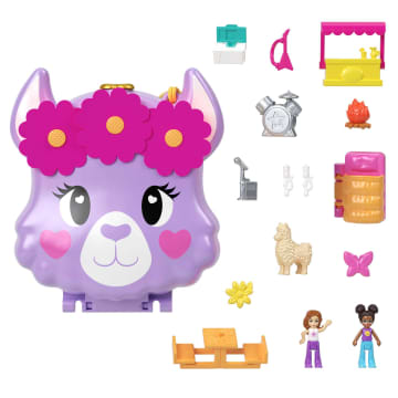 Polly Pocket Camp Adventure Llama Compact