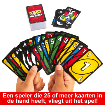 Uno Toon Geen Genade, Kaartspel Voor Kinderen, Volwassenen, Spelletjesavonden, Feestjes En Onderweg