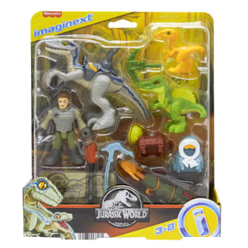 Owen Grady Y Blue De Jurassic World De Imaginext, Pack Rastreo De Dinosaurios, Juguetes De Dinosaurios De 12 Piezas