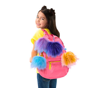 Les Trolls 3-Poupées Pompons-Assortiment De Porte-Clés Arc-En-Ciel - Imagen 2 de 6