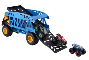 Hot Wheels Monster Truck Trasportatore + 3 Truck Veicolo
