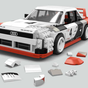 Mega-Hot Wheels-Audi 90 Quattro Imsa Gto, 973 Pièces À Construire - Imagen 3 de 6