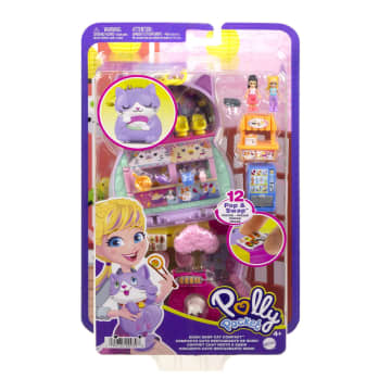 Polly Pocket Gattino Sushi Cofanetto, Playset Con 2 Bambole E 12 Accessori