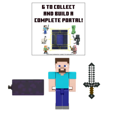 Minecraft Steve With Build-A-Portal Figure